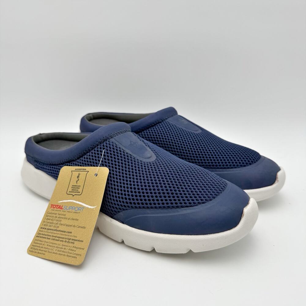 Spenco Womens Bliss Slide Shoes Size 9.5 B EU 40 Blue Slip On EUC